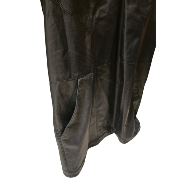 Helmut Lang Leather Shift Dress - Picture 3 of 6